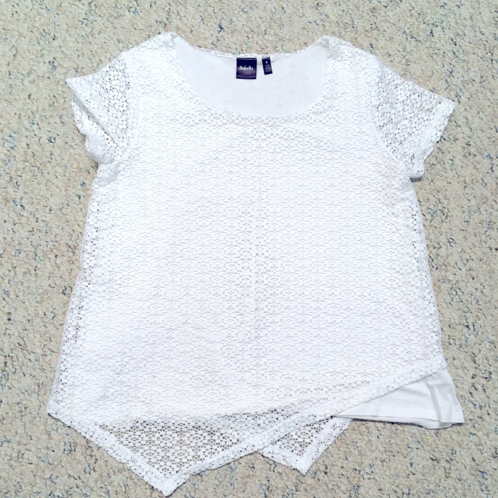 White Lace Blouse, Size M